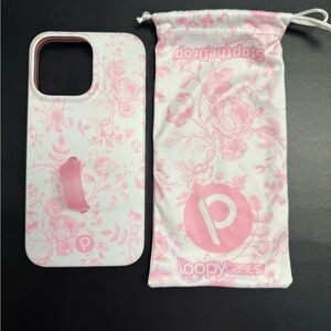 Loopy Case Pink Toile iPhone 14 Pro Max